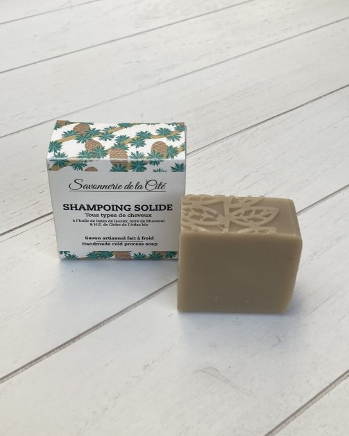 Shampoing Solide Cèdre de l'Atlas - Savon petit format avec emballage individuel - 55g
